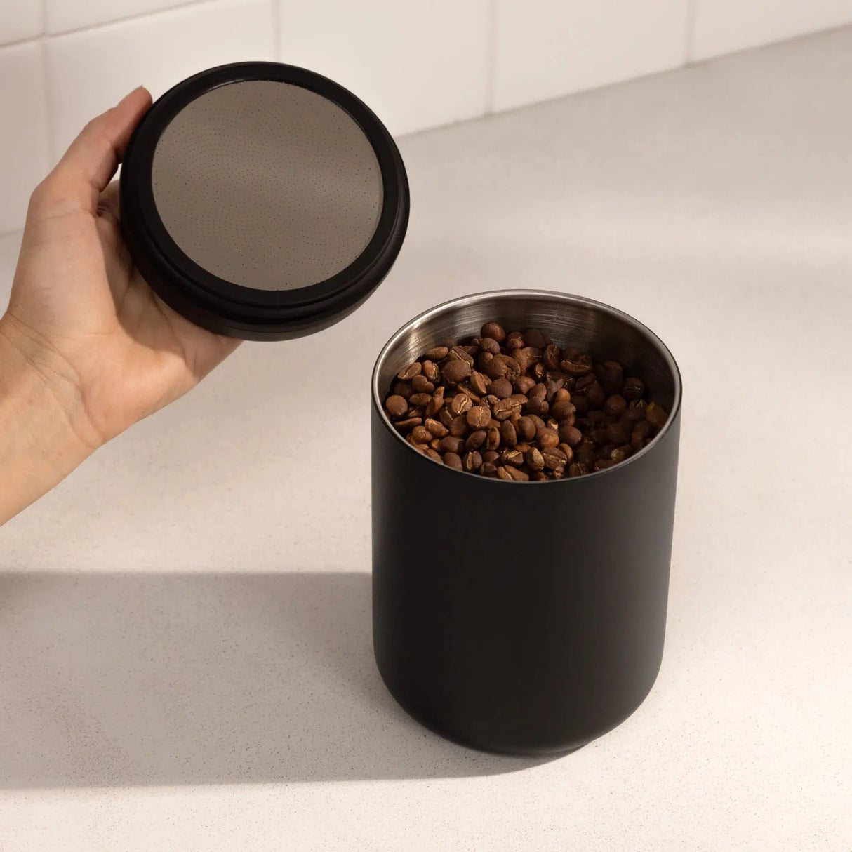Fellow Atmos Vacuum Canister – Airtight Coffee Storage Container