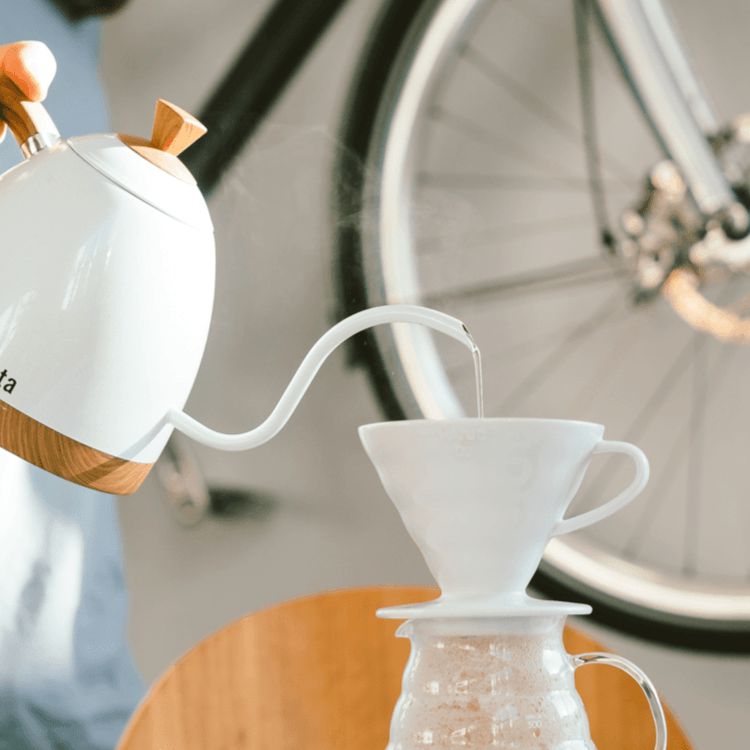 Hario V60 Ceramic Dripper in White for Perfect Home Coffee Brewing