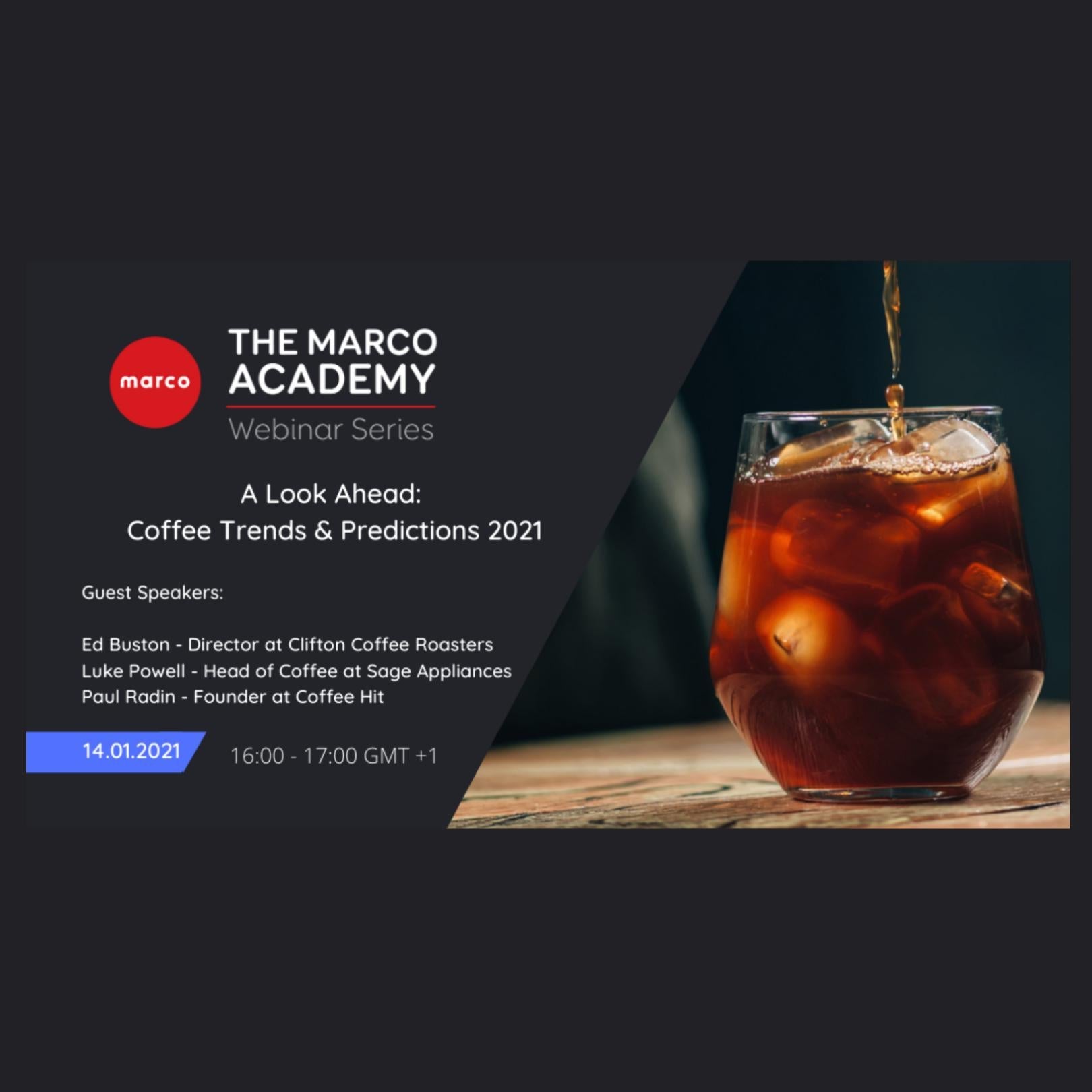 Coffee Hit owner Paul Radin shares his coffee industry predictions for 2021 with the Marco Academy. - Coffee Hit