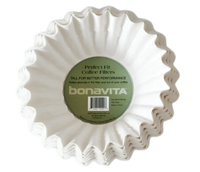 Bonavita Flat Bottom Coffee Filters – 100 Pack