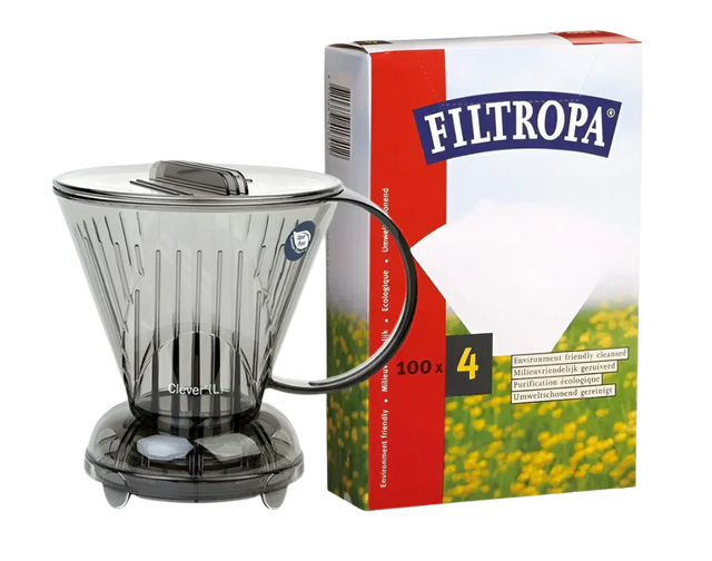 ‍Clever Coffee Dripper with Filtropa Filter Papers Bundle (100% off)