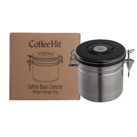 Coffee Bean Canister — Airtight Stainless Steel