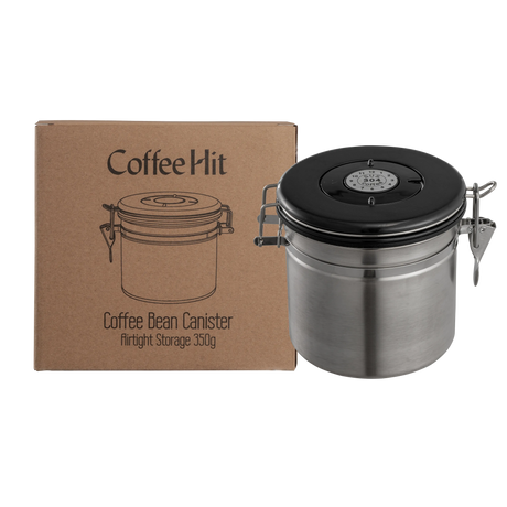 Coffee Bean Canister — Airtight Stainless Steel
