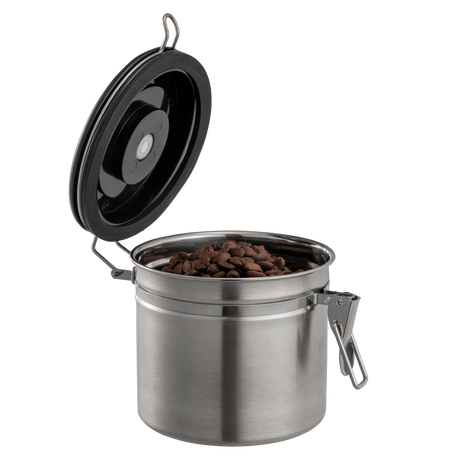 Coffee Bean Canister — Airtight Stainless Steel