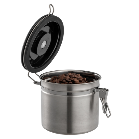Coffee Bean Canister — Airtight Stainless Steel