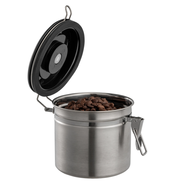 Coffee Bean Canister — Airtight Stainless Steel