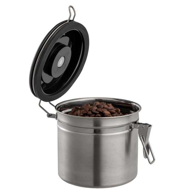 Coffee Bean Canister — Airtight Stainless Steel