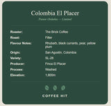 Colombia El Placer — The Brick Coffee