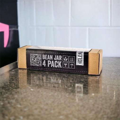 Comandante Clear Glass Bean Jar Pack of 4 Coffee Hit