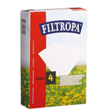 Filtropa White Coffee Filter Papers – Size 4 (Pack of 100)