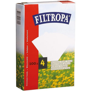 Filtropa White Size 4 Filter Papers (100)