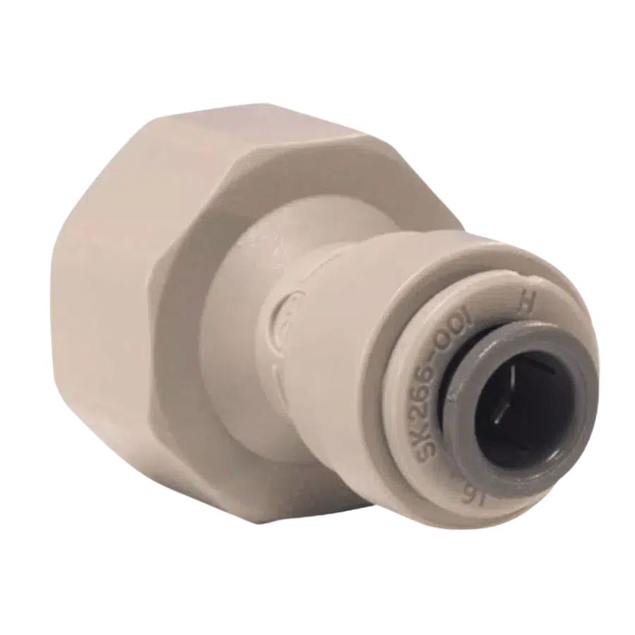 John Guest Female Tap Adaptor 3/8 PF x 1/2 BSP