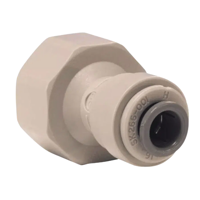 John Guest Female Tap Adaptor 3/8 PF x 1/2 BSP