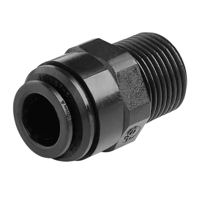 John Guest Straight Adaptor 10mm PF x 3/8" BSPT