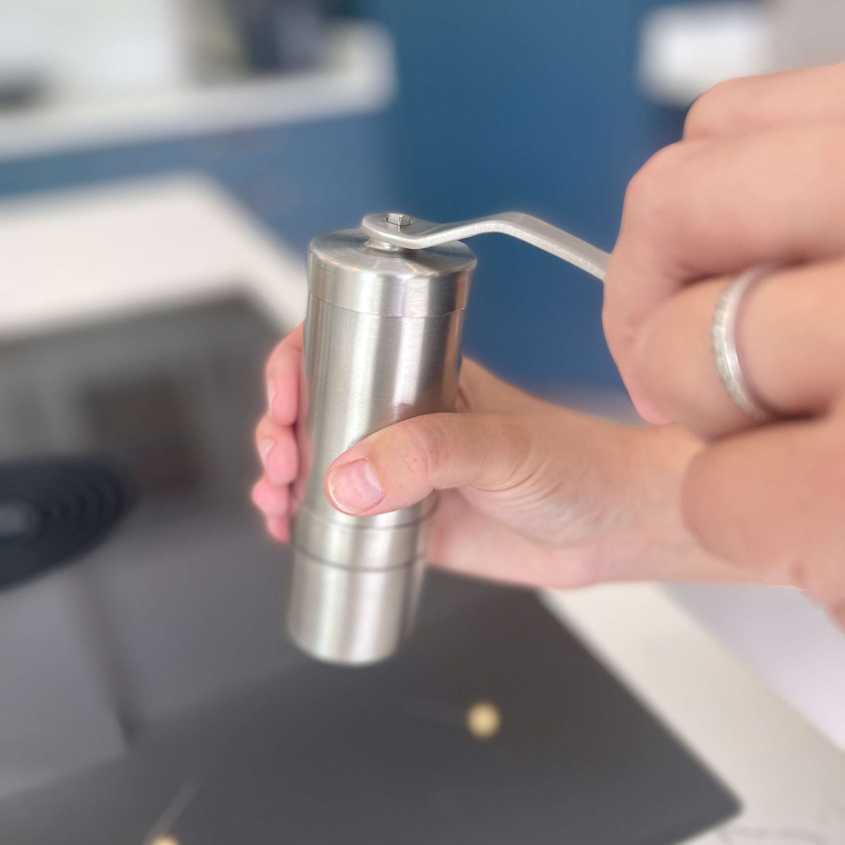 Rhino Coffee Gear Compact Hand Grinder with AeroPress Adapter