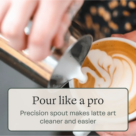 Rhino Coffee Gear Pro Milk Pitcher | Etched Measurements