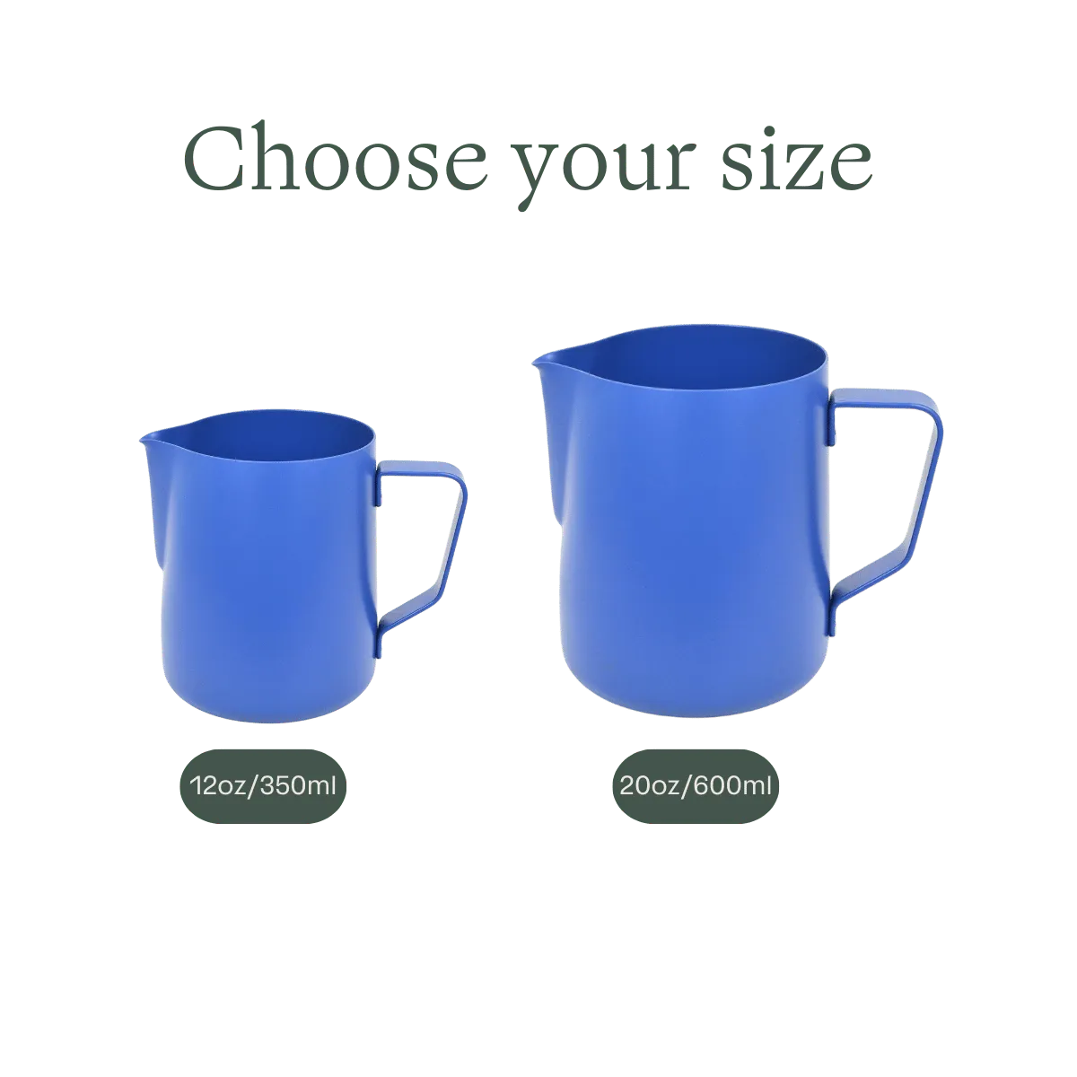 Rhino Stealth Blue Non-Stick Milk Pitcher | Coffee Hit