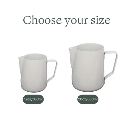 Rhino Stealth White Non-Stick Milk Pitcher