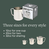 hino Coffee Gear Pro Milk Pitcher | Etched Measurements
