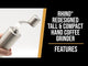 Rhino Coffee Gear Compact Hand Grinder with AeroPress Adapter